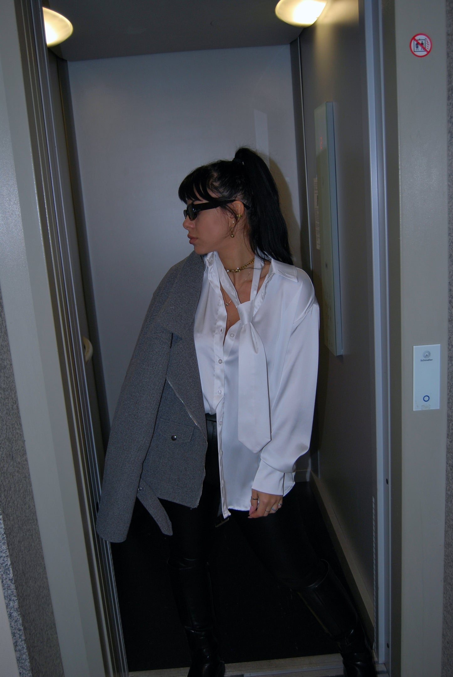 Camicia satin office