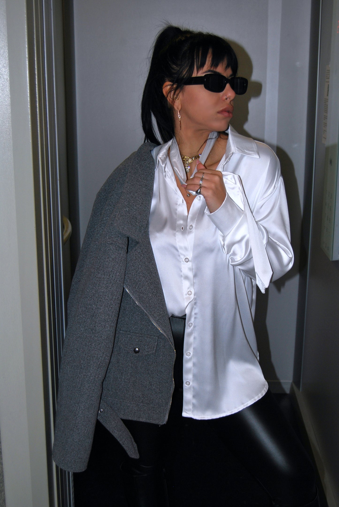 Camicia satin office
