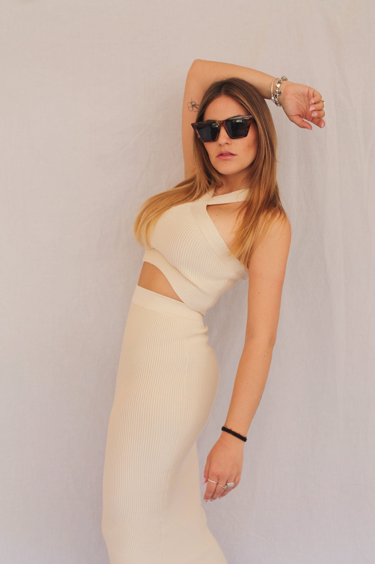 Completo Sole, cuore, mare beige