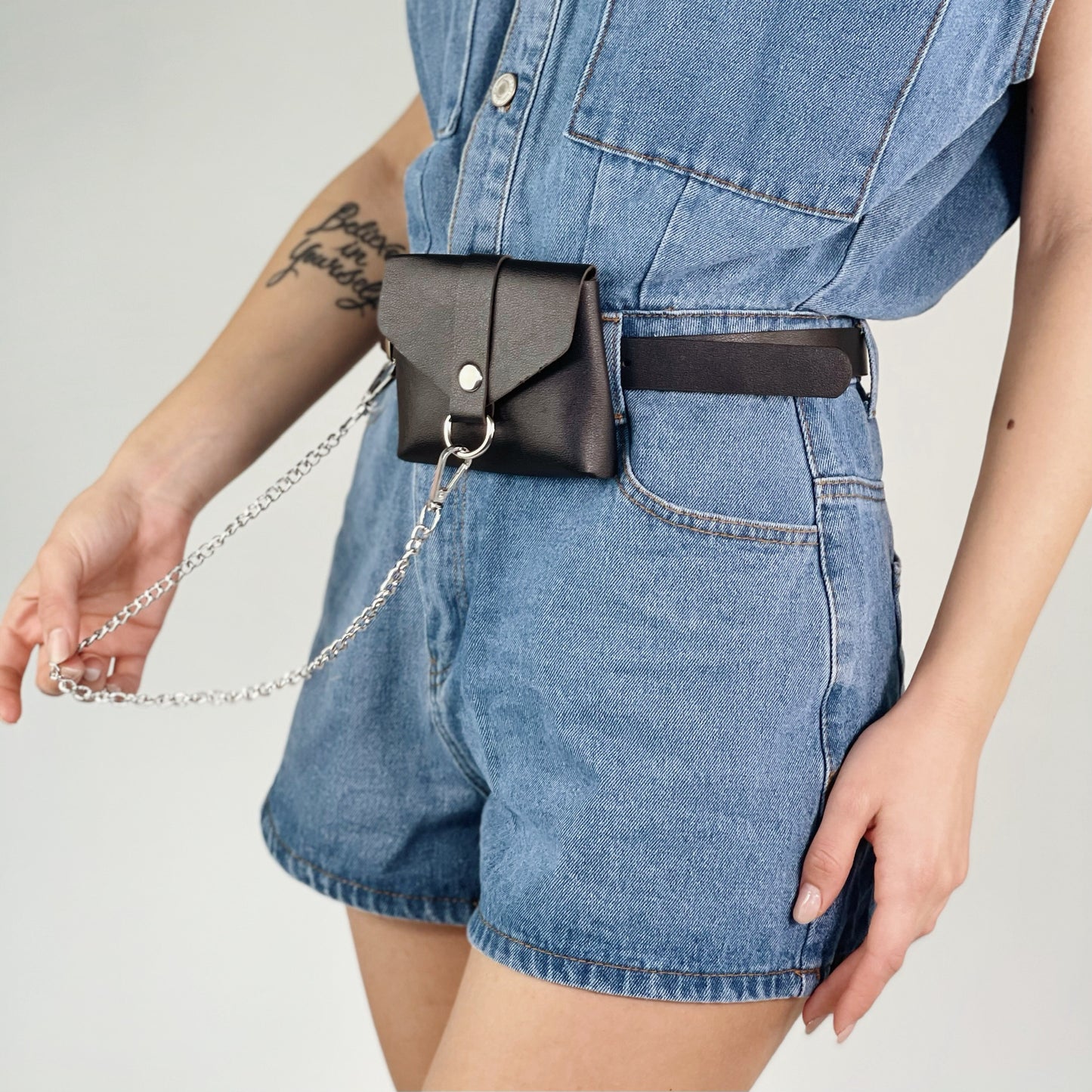 Marsupio con cintura ecopelle