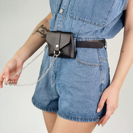 Marsupio con cintura ecopelle