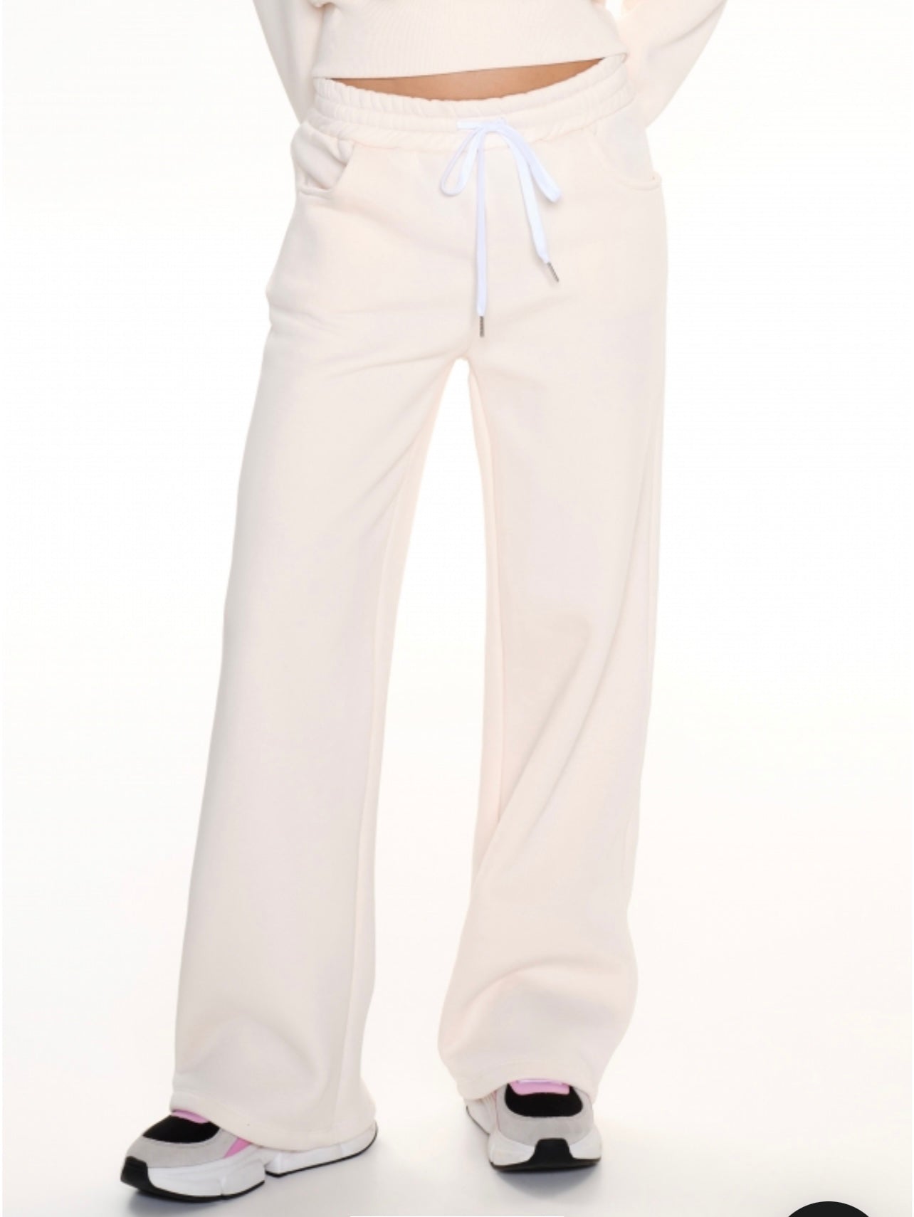 Pantalone straight liscio