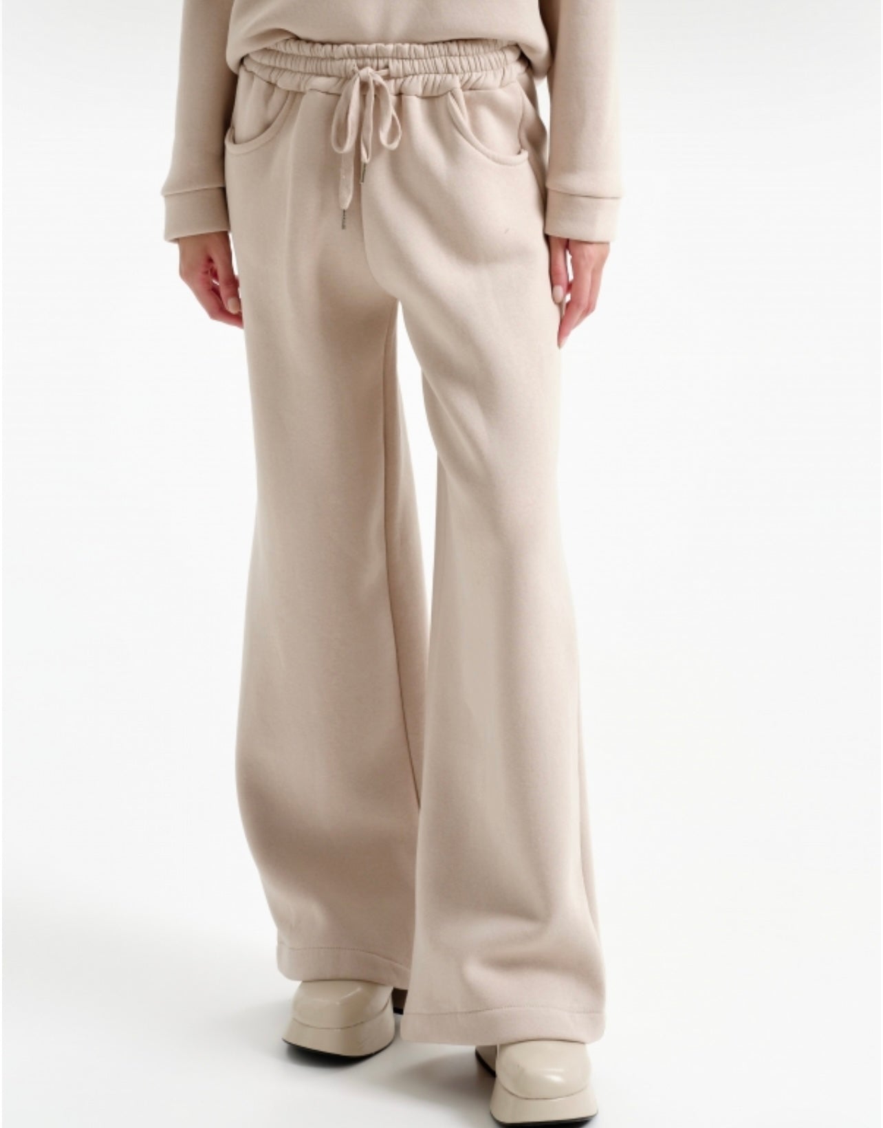 Pantalone straight liscio