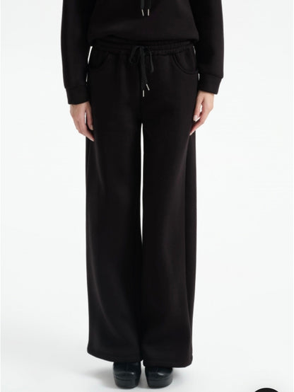 Pantalone straight liscio