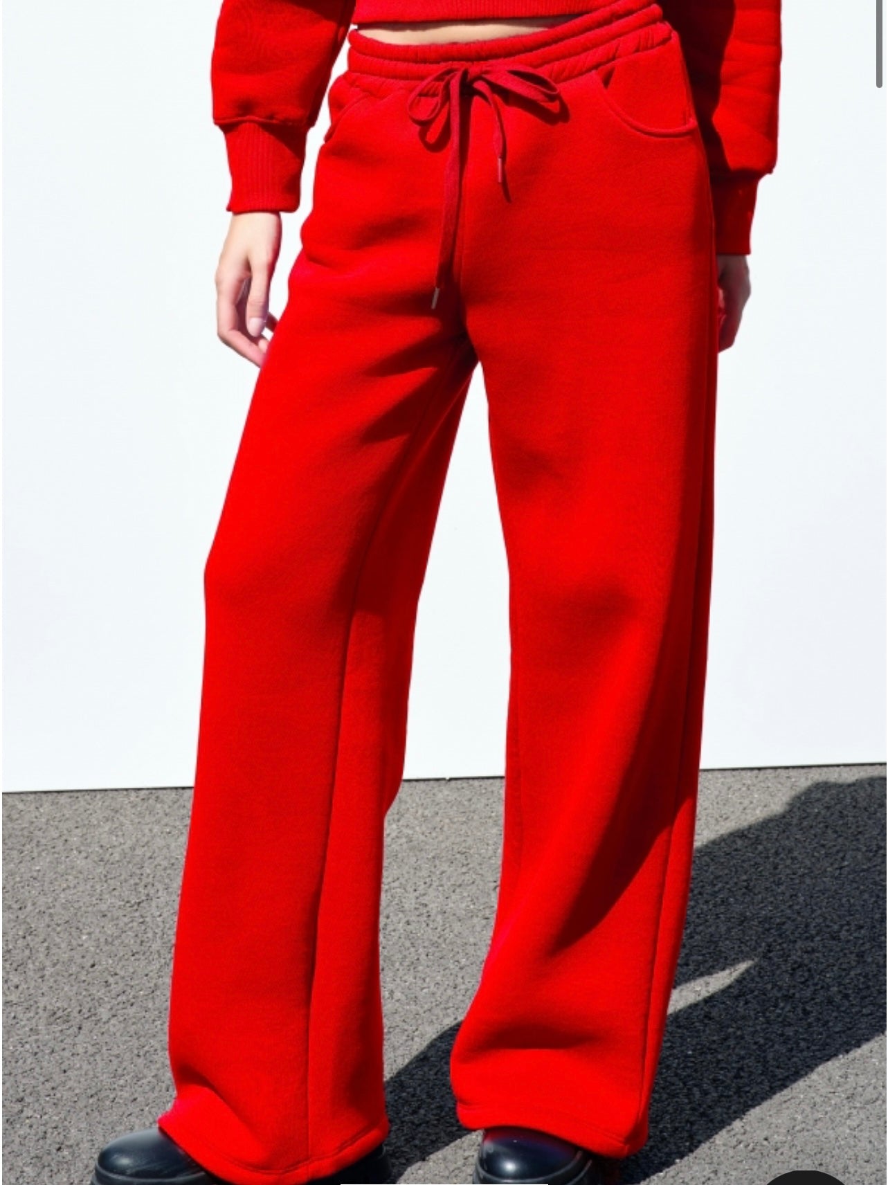 Pantalone straight liscio