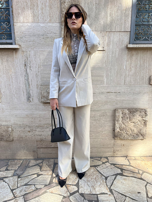 Tailleur Jolie bianco sporco