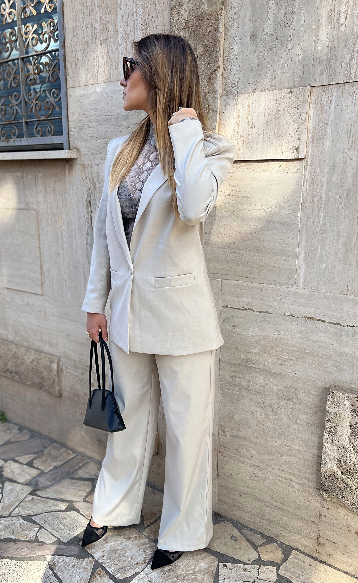 Tailleur Jolie bianco sporco