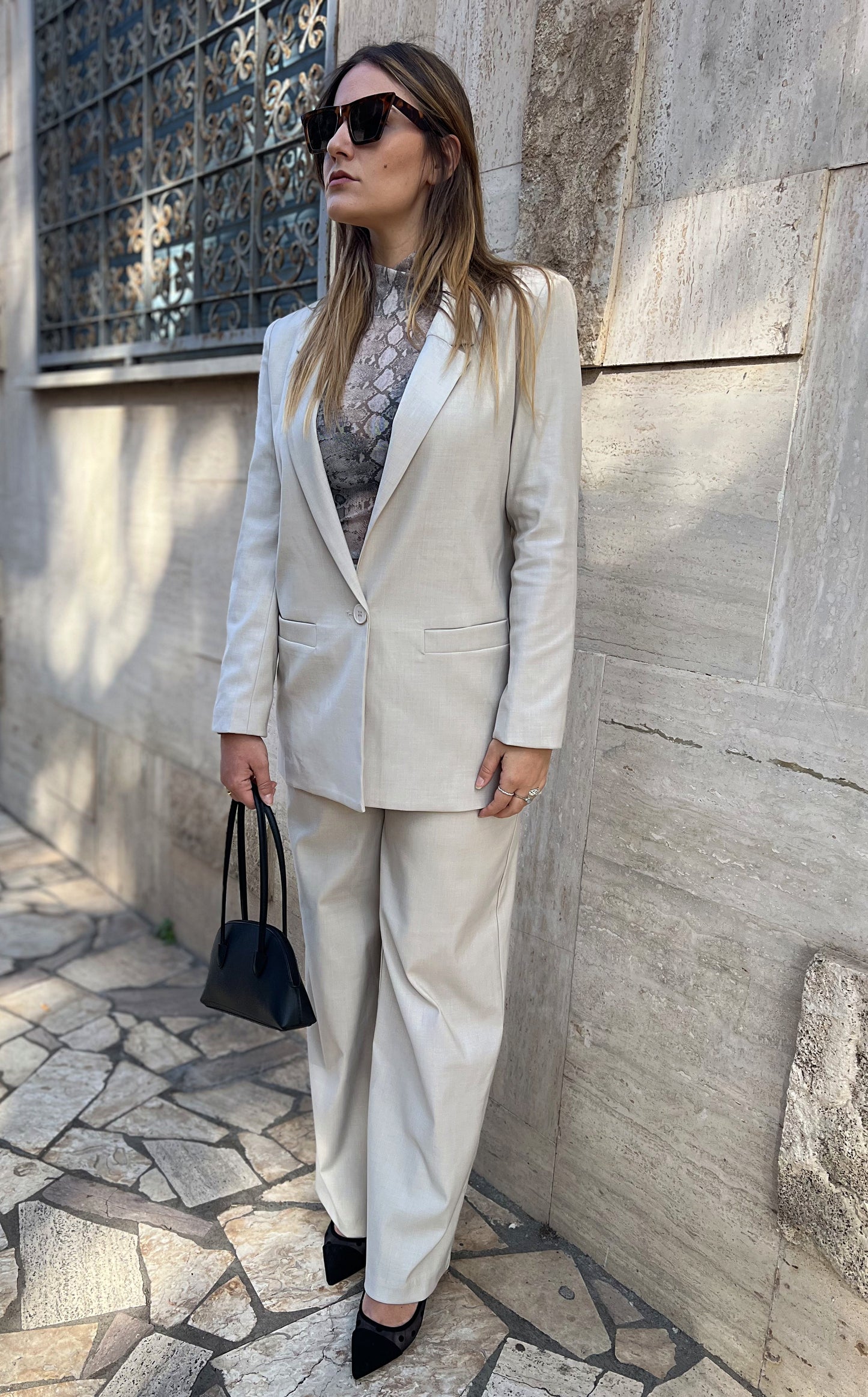 Tailleur Jolie bianco sporco