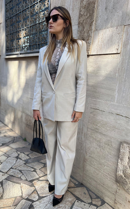 Tailleur Jolie bianco sporco