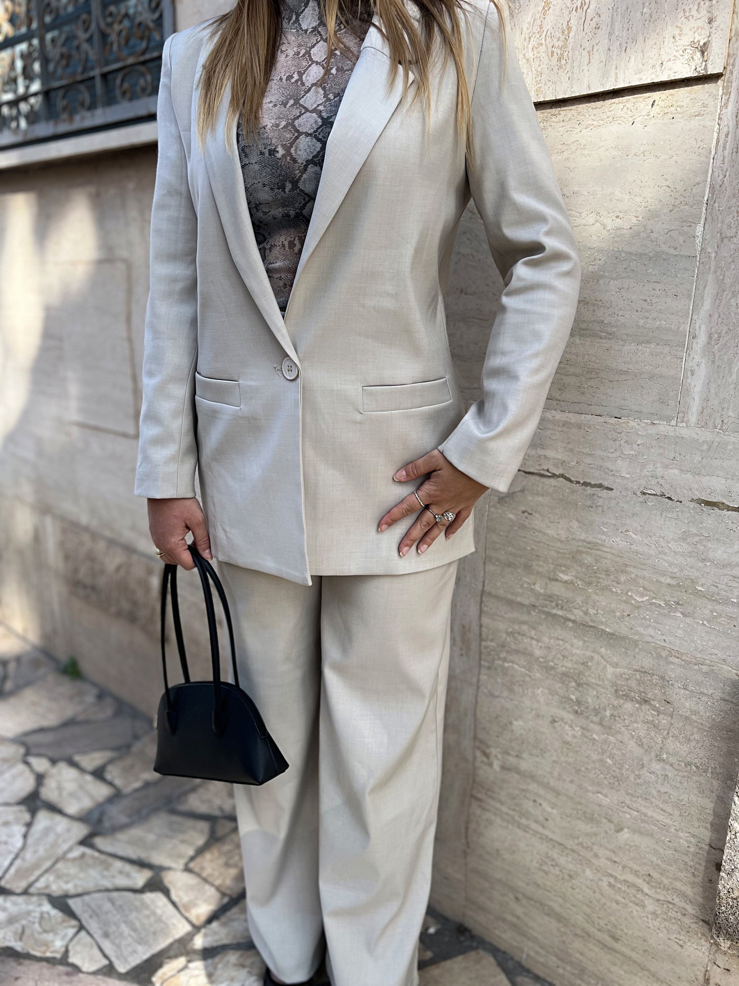 Tailleur Jolie bianco sporco