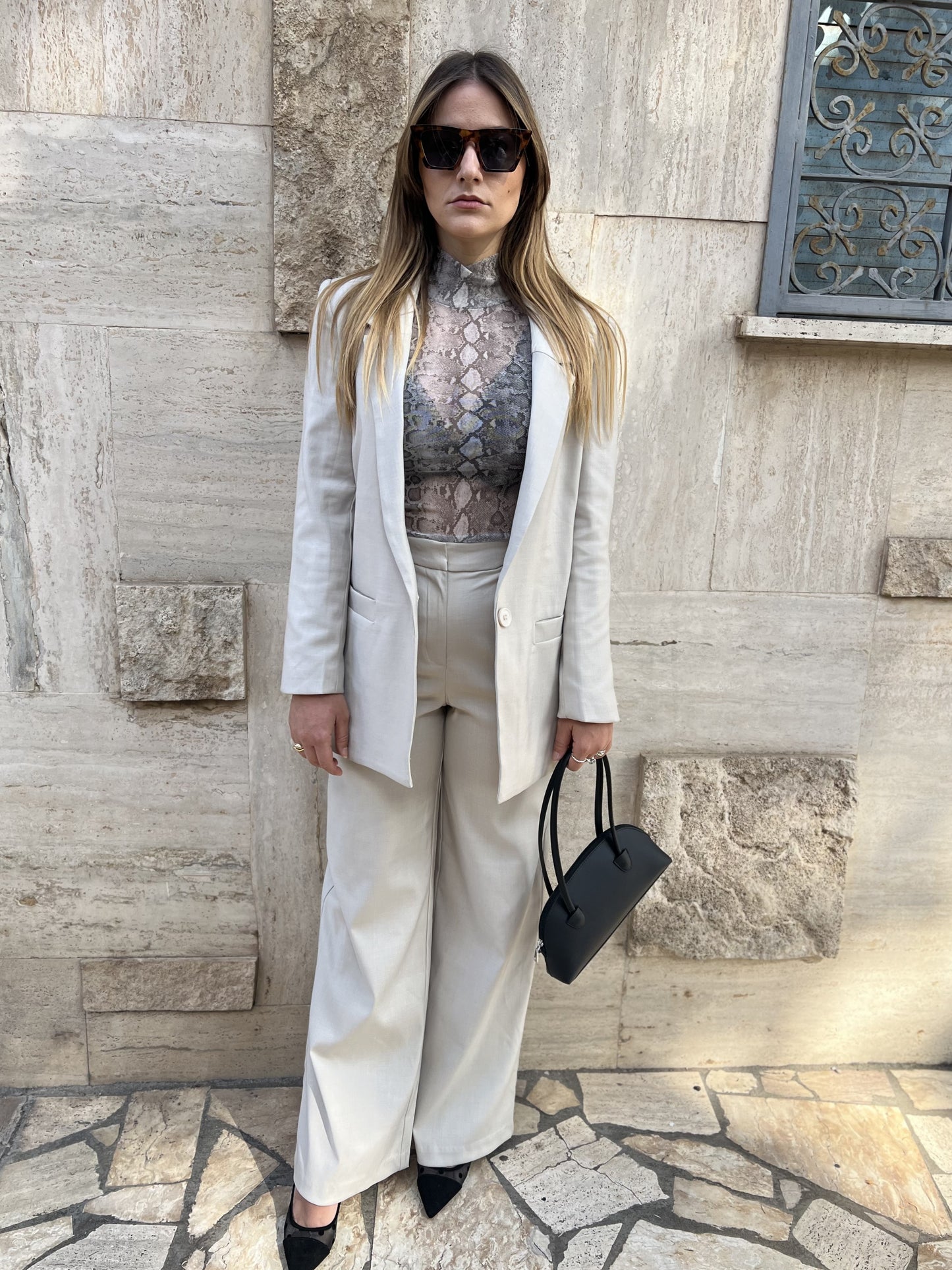 Tailleur Jolie bianco sporco
