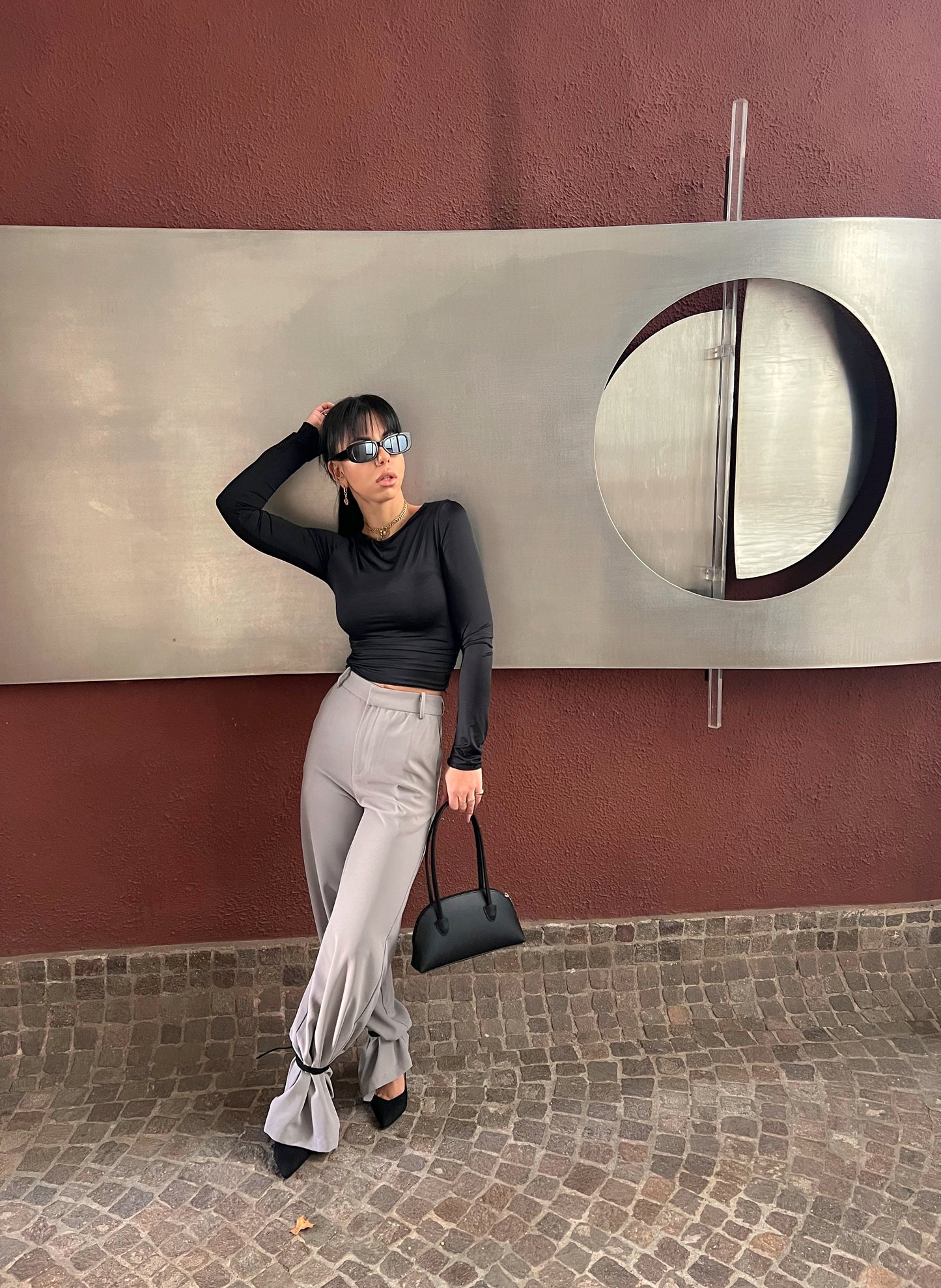 Pantalone Nina grigio