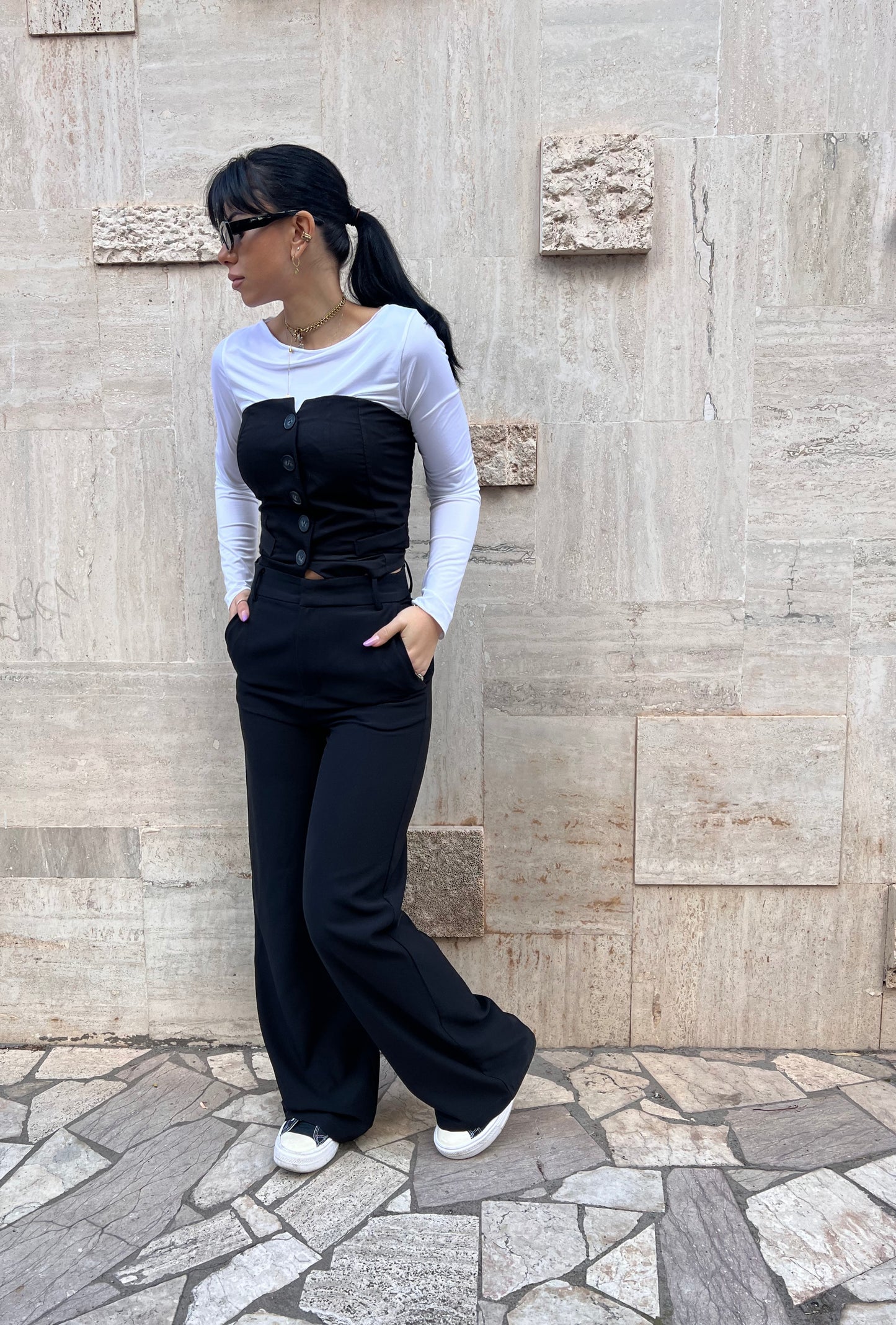 Pantalone Nina nero