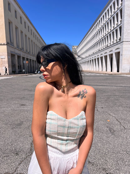 Top cuore verde
